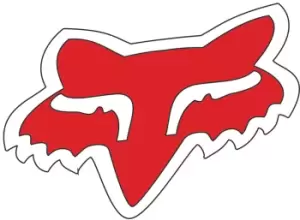 FOX Head 7 Sticker, red, red, Size One Size