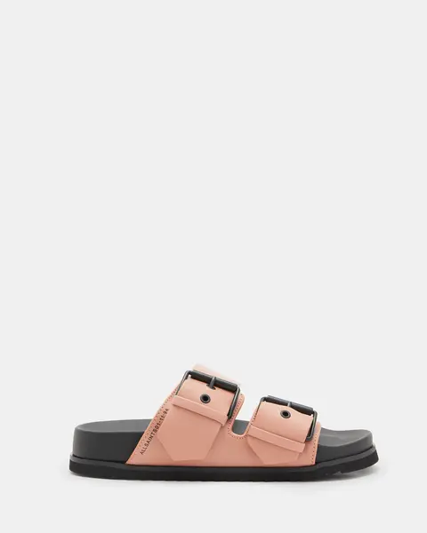 AllSaints Sian Leather Buckle Sandals