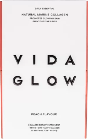 Vida Glow Daily Essential Natural Marine Collagen Sachets 30 x 3g Peach