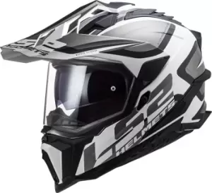 LS2 MX701 Explorer HPFC Alter Motocross Helm, black-white, Size S, black-white, Size S