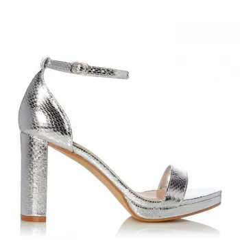 Head Over Heels Madina Heeled Sandals - Silver 383