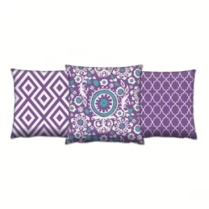 AC-4700-4247-4223 Multicolor Cushion Set (3 Pieces)