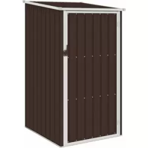 Vidaxl - Garden Shed Brown 87x98x159cm Galvanised Steel - Brown