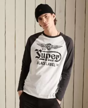 Superdry Black Out Raglan Long Sleeve Top