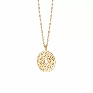 Daisy London Jewellery 18ct Gold Plated Sterling Silver Crown Chakra Necklace 18Ct Gold Plate