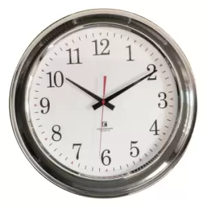 Marshfield Clock Chrome 41cm Chrome