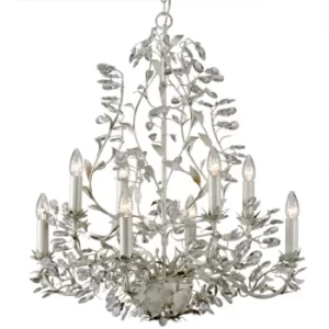 Michelan 8 Light Multi Arm Chandeliers Beige Gray