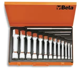 Beta Tools 930/C13 13pc H'Duty Dbl End BiHex Tubular Socket Wrench Set 009300098