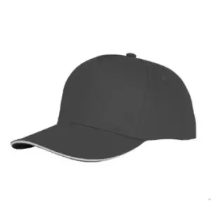 Bullet Unisex Ceto 5 Panel Sandwich Cap (One Size) (Storm Grey)