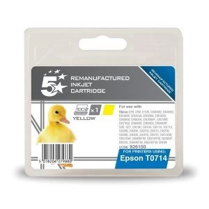 5 Star Office Epson Cheetah T0714 Yellow Ink Cartridge