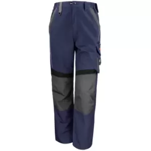 Result Mens Technical Work Trousers (Reg 32" Leg) (36) (Navy/Black)