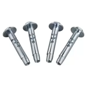 Hama Screw Set with Heavy-Duty Dowels Made of Metal 10 x 50 mm