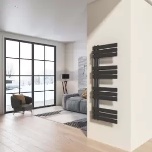 VURTU3 Vertical Single Panel Radiator 1200mm x 500mm - Black