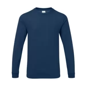 Gildan Mens Long Sleeve Hammer Shirt (S) (Sport Dark Navy)