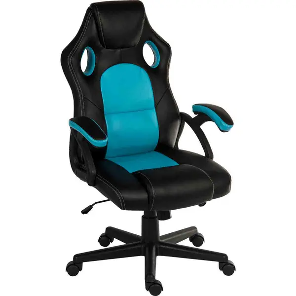 Teknik Kyoto Contemporary Gaming Chair With Fixed Arms Blue - 6995