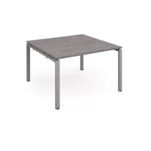 Dams MTO Adapter Square Boardroom Table 1200mm x 1200mm - Silver Frame, Beech To