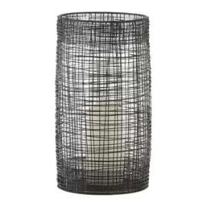 Olivia's Lantern Toni Black Cylindrical / Large