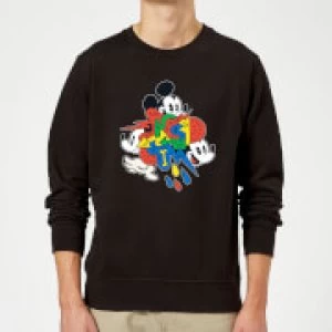 Disney Mickey Mouse Vintage Arrows Sweatshirt - Black - XXL