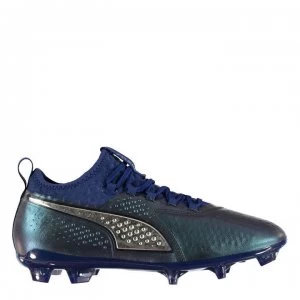 Puma ONE 2 FG Football Boots - Navy/Silver