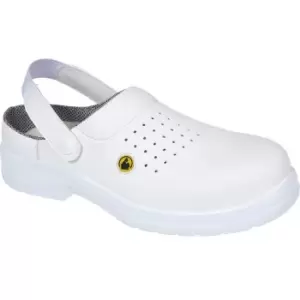 Portwest Compositelite ESD Perforated Safety Clogs White Size 3