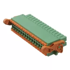 Phoenix Contact Dfmc 1,5/16-St-3,5-Lr Terminal Block, Pluggable, 16Pos, 16Awg