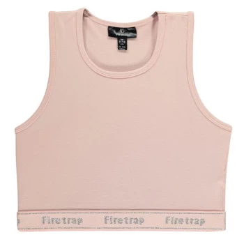 Firetrap Crop Elastic Top Girls - Lotus Pink