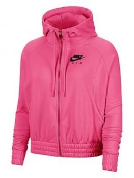 Nike NSW Air Full Zip Hoodie - Fuchsia, Fuchsia Size M Women