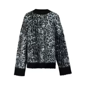 AllSaints AllSaints Leopard Star OTH Jumper Womens - Grey