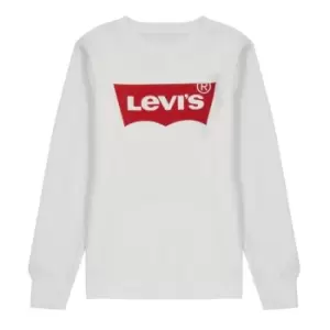 Levis Childrens Batwing Crew Sweatshirt - White