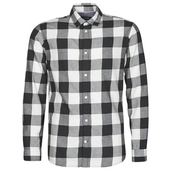 Jack Jones JJEGINGHAM mens Long sleeved Shirt in White - Sizes XXL,S,M,L,XL