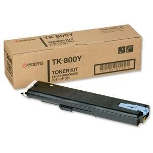 Kyocera TK800Y Yellow Laser Toner Ink Cartridge