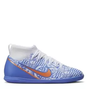 Nike Jr. Mercurial Superfly 9 Club CR7 IC Indoor Soccer Cleats - White