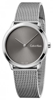 Calvin Klein Womans Minimal Grey Dial K3M221Y3 Watch