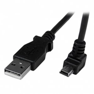 StarTech Mini USB Cable A to Down Angle Mini B 2m Black