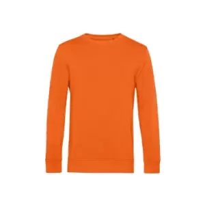 B&C Mens Organic Crew Neck Sweat (XS) (Pure Orange)