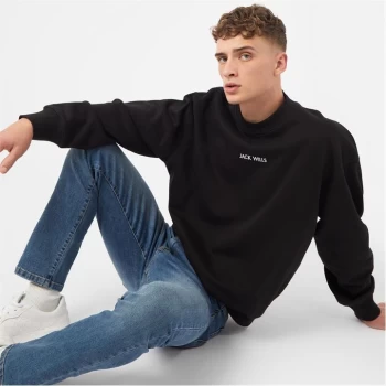 Jack Wills Eco Crew Neck Sweatshirt - Black