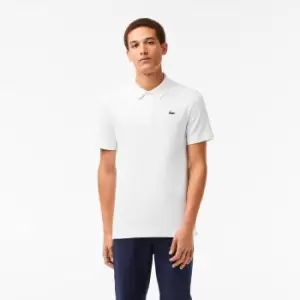 Mens Lacoste SPORT Organic Cotton Pique Golf Polo Size 3 - S White