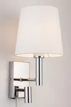 Plug In Wall Light with switches Adjustable LED Reading Light