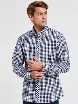 U.S. Polo Assn. Gingham Poplin Shirt - Navy