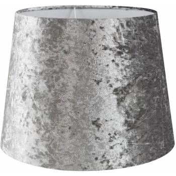 Minisun - 35cm Tapered Table / Floor Lamp Shade - Silver Grey