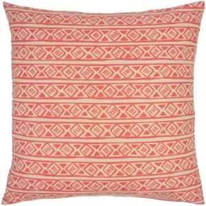 Furn. - Nomi Monoprint Cushion Coral - Coral