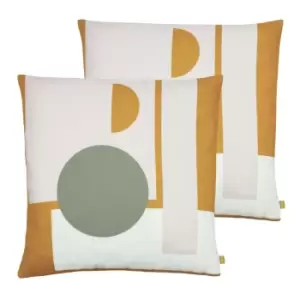 Furn. Kula Twin Pack Polyester Filled Cushions Multi