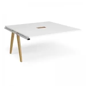 Fuze boardroom table add on unit 1600mm x 1600mm with central cutout