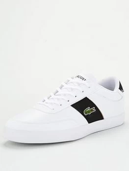 Lacoste Court-Master 319 Leather Trainers - White/Black, Size 7, Men