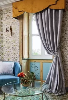 The Chateau by Angel Strawbridge Heron Curtains - Grey