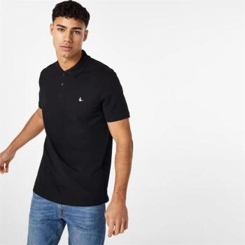 Jack Wills Eaton Stretch Polo - Black