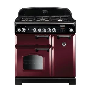 Rangemaster CLA90DFFCYC 116510 CLASSIC 90cm DF Range Cooker CranberryChrome