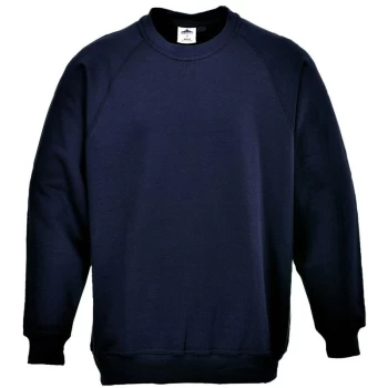 B300NARM - sz M Roma Sweatshirt - Navy - Portwest