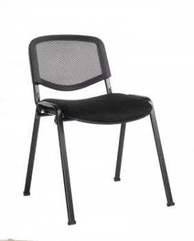 Taurus mesh back Meeting Room Stackable Room With no Arms - Black