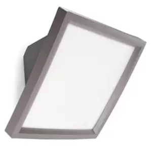 2 Light Outdoor Wall Light Grey IP65, E27